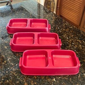 Van Ness Lightweight Double Diner Pet Dishes-Bundle Set of 3